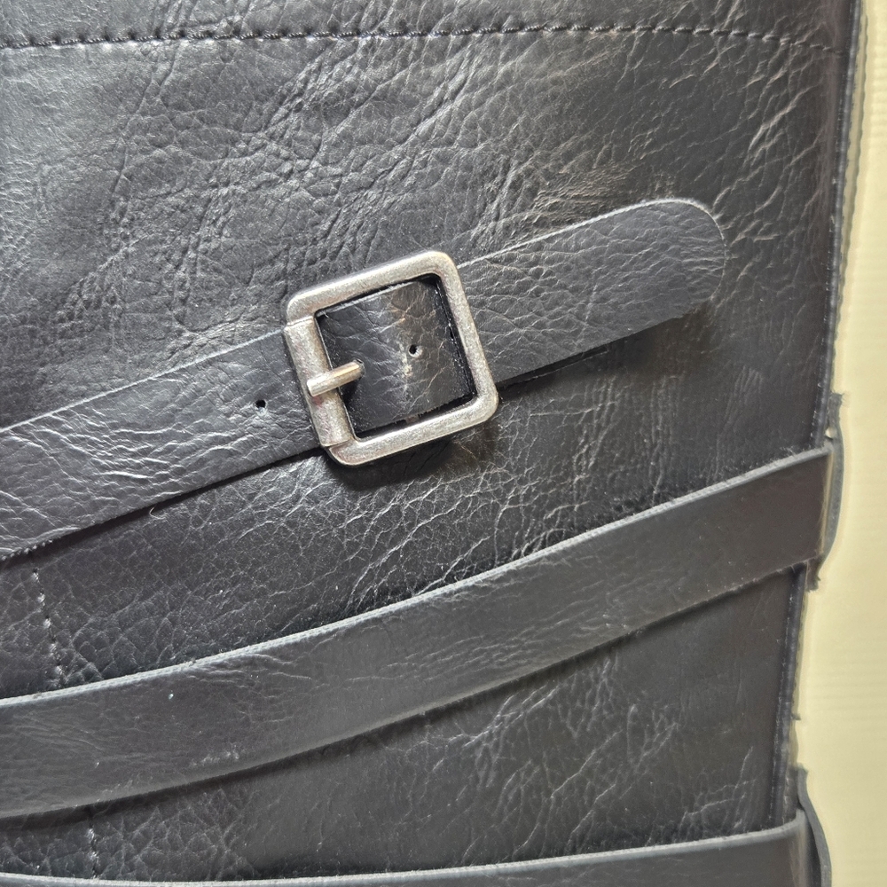 NWOT Torrid Mid Shaft Buckle Bootie - Faux Leather Black (WW) Size-8WW - Picture 9 of 13